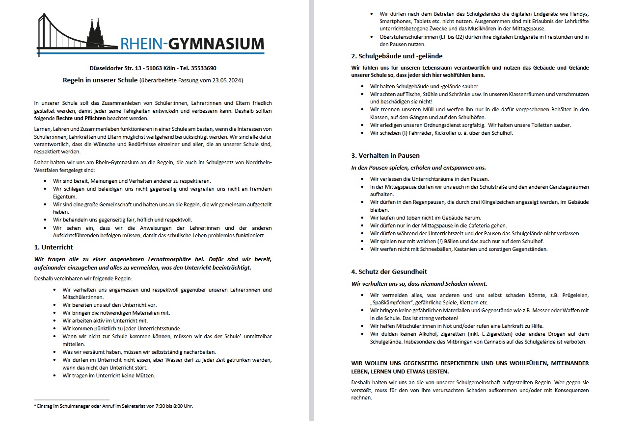 Schulordnung 2025 03 25